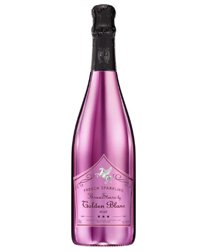 フレンチ スパークリングワイン ゴールデンブラン ロゼ - French Sparkling Three Stars by Golden Blanc Rosé Extra Dry